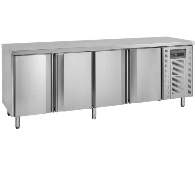 Professional 4-Door Freezer Table - Stainless Steel - GN 1/1 Format