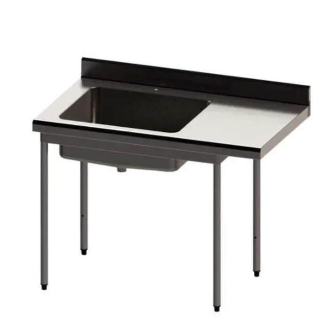 Professional Deboning Table Left Basin - Length 150 cm Depth 70 cm
