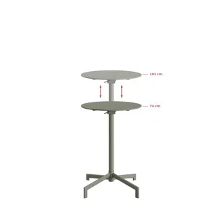 Adjustable Garden Table Versa 2 Height Levels - Green