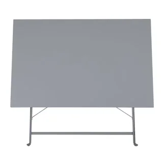 Grey Anthracite Folding Garden Table 110x70 cm - Rectangular Resin Top