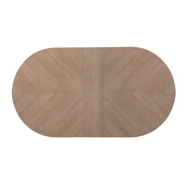 Table de Jardin Polly - Aspect Bois et Ton Naturel Beige