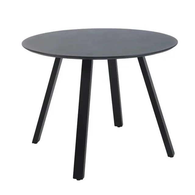 Halo Round Garden Table - Black