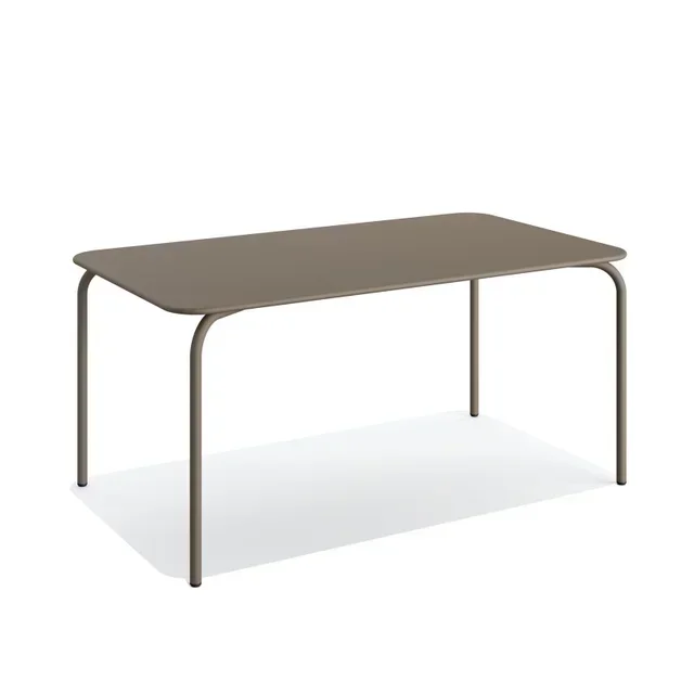 Shine Metal Garden Table Cappuccino