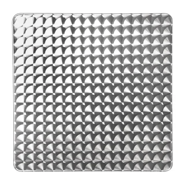 Tavolo Quadrato Impilabile in Acciaio Inox 60 x 60 cm