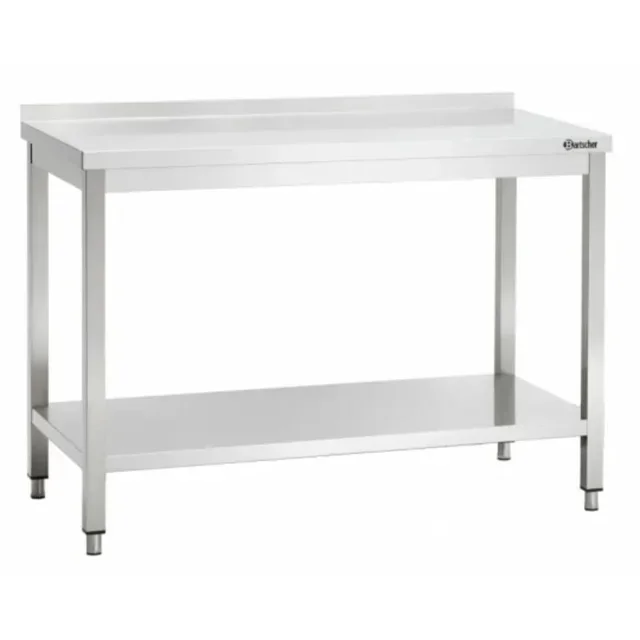 Stainless Steel Work Table with Backsplash - L 1100 x D 600 mm