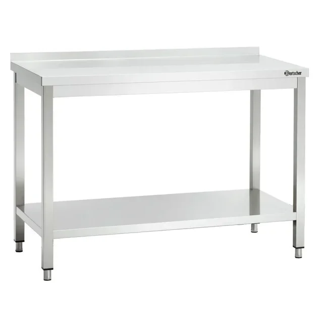 Stainless Steel Work Table with Rear Upstand - Length 1200 mm x Depth 600 mm