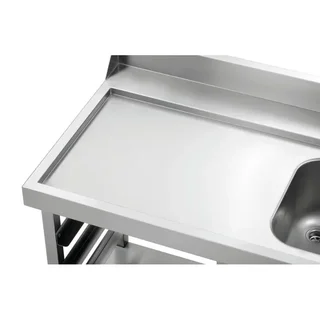 Sorting Table with 1 Left Basin - Dimensions 1200 x 715 mm