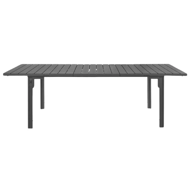 Valletta Grey Slat Extendable Table - 1800-2400 mm