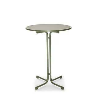Round High Bar Table Berlin Green - Diameter 80 cm