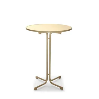 Mesa Alta Berlin Redonda Ø80 cm - Acabamento Areia