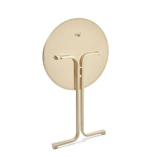 Mesa Alta Berlin Redonda Ø80 cm - Acabamento Areia