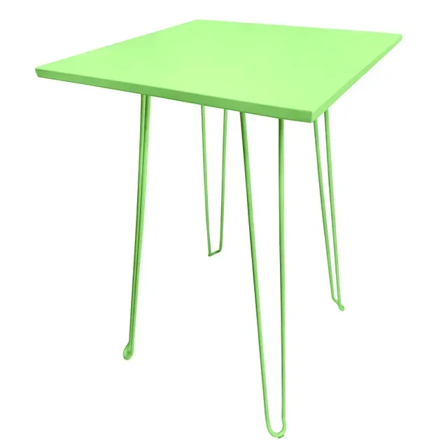 Biscarosse Green High Table Square 70x70 cm - Standing Dining Style