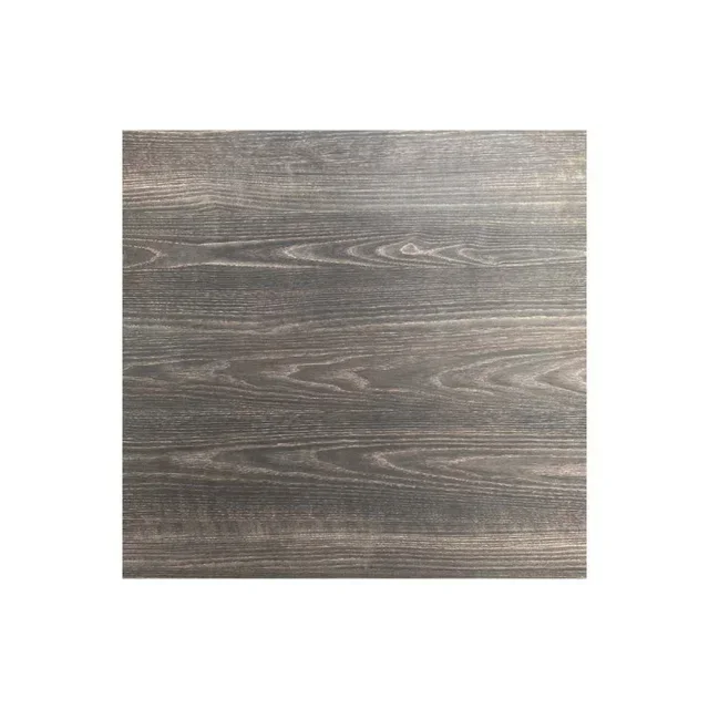 Mesa Alta Infinity Estructura Blanca y Tablero Madera Riverwashed - 70 x 70 cm