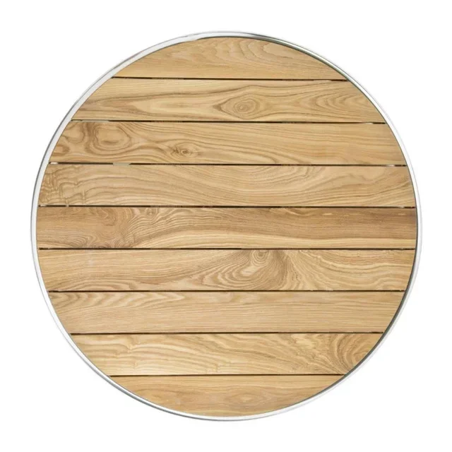 Mesa Alta Redonda Madeira Maciça de Freixo Ø60cm - Mesa de Bar Design