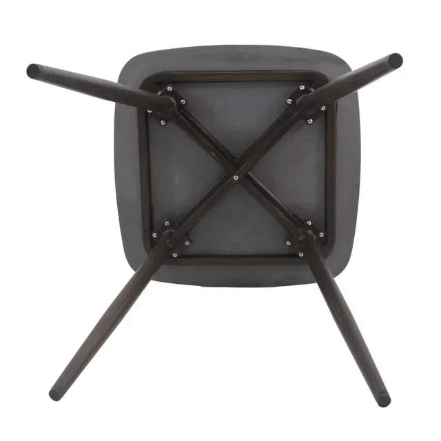 Tavolo da Giardino Pedro - Piano in Ceramica Aspetto Legno Scuro e Nero