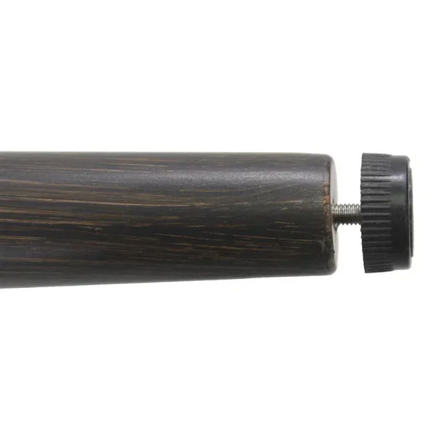 Tavolo da Giardino Pedro - Piano in Ceramica Aspetto Legno Scuro e Nero