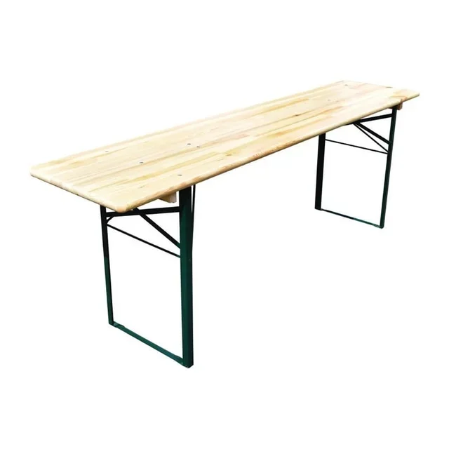 Folding Table Spruce Wood 220x50 cm - Refurbished