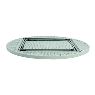 Runder Klapptisch Rossini 120 cm Weiß