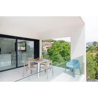 Tavolo Noa Grigio Scuro 90x90 cm - Gambe Abbinate