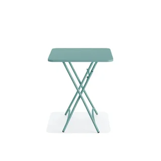 Breeze Bistro Folding Table in Blue Metal