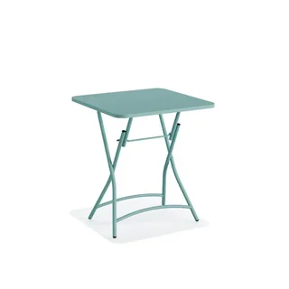 Breeze Bistro Folding Table in Blue Metal