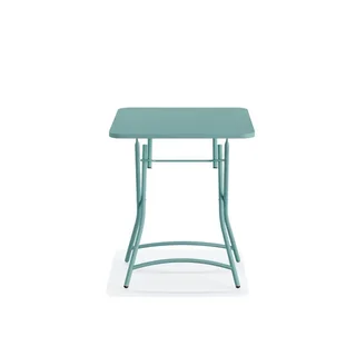 Breeze Bistro Folding Table in Blue Metal