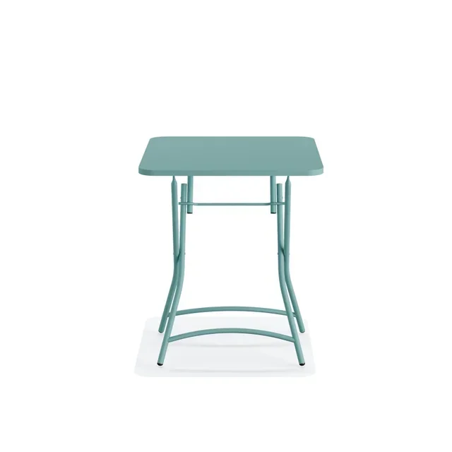 Breeze Bistro Folding Table in Blue Metal