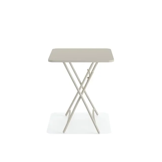 Folding Terrace Table Breeze Beige Metal