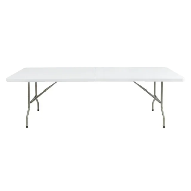 White Folding Table - Length 2.43 m