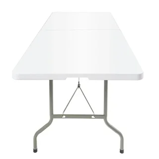 Table Pliante Blanche 2,43 m - Longueur 2430 mm