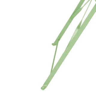 Tavolo Pieghevole Quadrato Acciaio Verde Chiaro 59,5 cm
