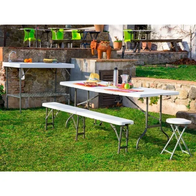 Table Pliante Easytable Rectangulaire 75,5 x 49,5 cm - Coloris Blanc