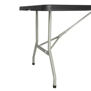 Table Pliante Noire - Longueur 180 cm