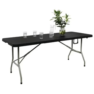 Table Pliante Noire - Longueur 180 cm