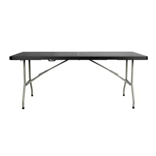 Table Pliante Noire - Longueur 180 cm