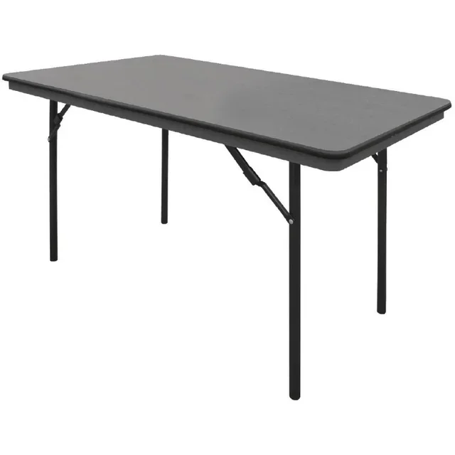 Mesa Plegable Rectangular ABS Gris 122 cm