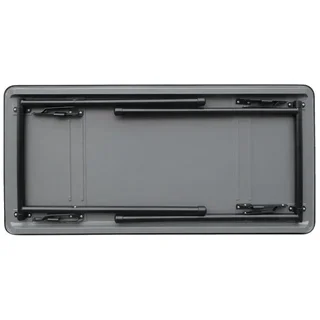 Grauer ABS Klapptisch Rechteckig 122 cm