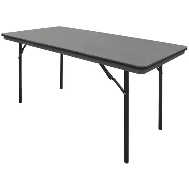 Mesa Plegable Rectangular Gris ABS 152 cm