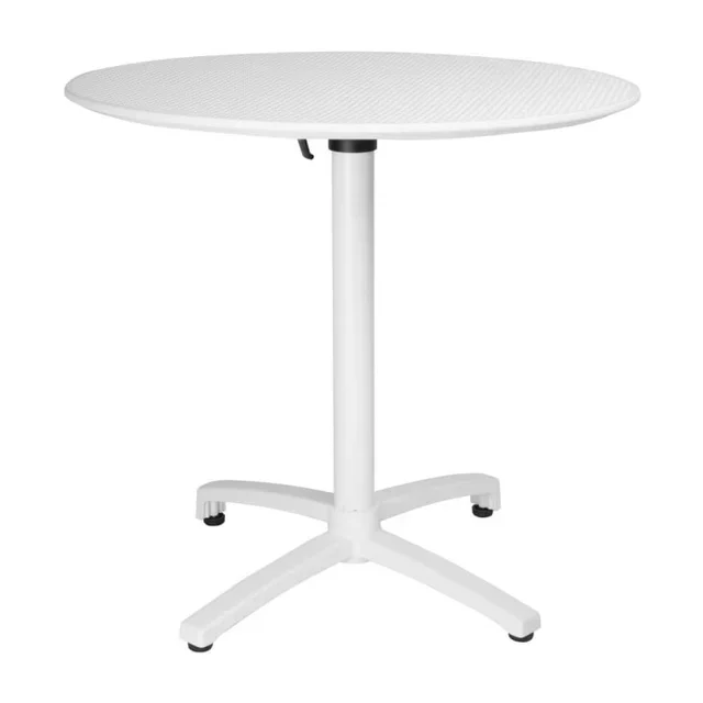 Round Folding Table Polypropylene - Diameter 80 cm - White
