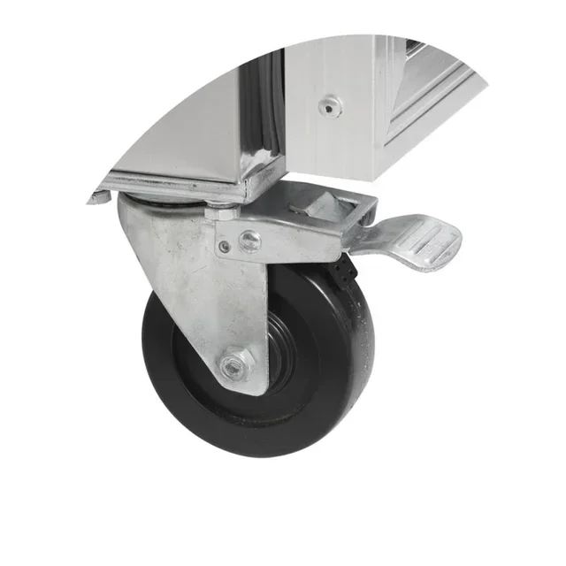 Mesa Refrigerada de Conservação 2 Portas de Vidro GN 1/1 em Aço Inoxidável