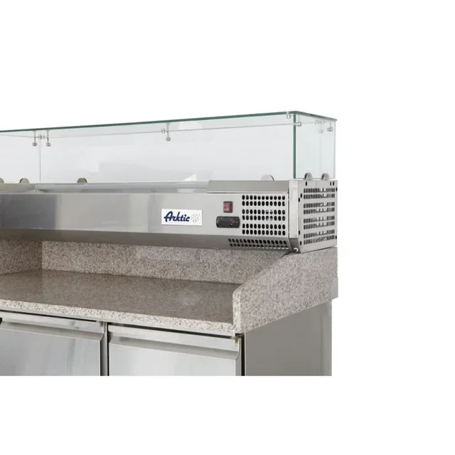 Refrigerated Pizza and Salad Preparation Counter - Total Capacity 420 L