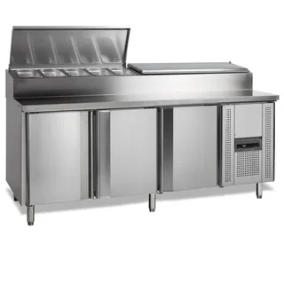 Refrigerated Gastronorm Prep Table - 10x GN 1/3
