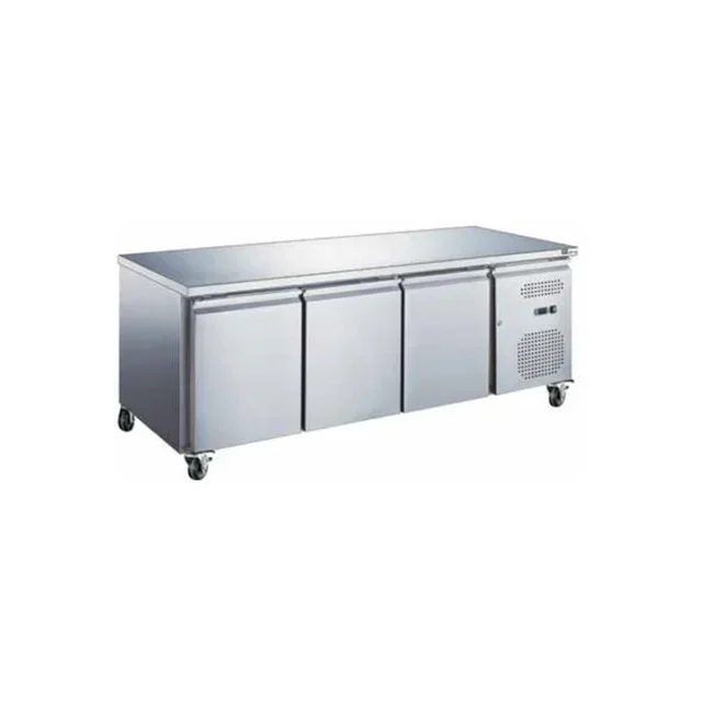 Refrigerated Gastronorm 1/1 Table Positive 700 mm Depth - 3 Doors - Without Rear Upstand