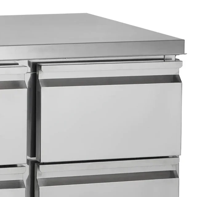 Tavolo Refrigerato di Preparazione Gastronorm 1/1 - 8 Bacinelle GN 1/6