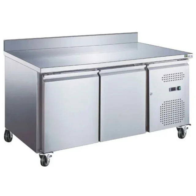 700mm 2-Door GN 1/1 Refrigerated Preparation Table with Rear Upstand