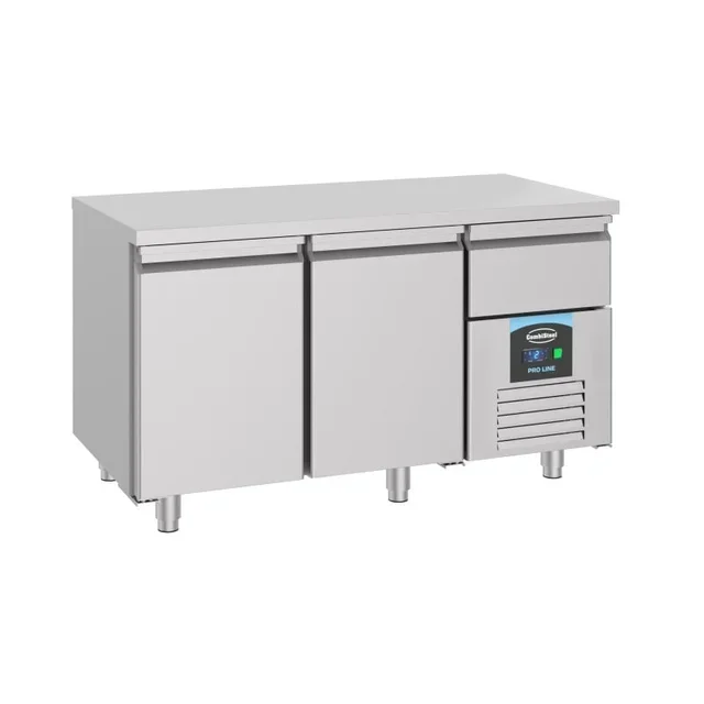 2 Door Refrigerated Display Counter GN 1/1 - 281 Litres Capacity