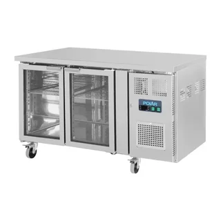 Mesa Refrigerada Duas Portas de Vidro - 205 Litros