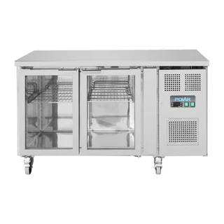 Mesa Refrigerada Duas Portas de Vidro - 205 Litros