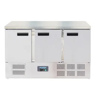 Professional Refrigerated Table 3 Doors Series G 368 Litres