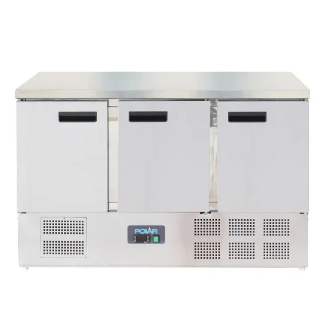 Professional Refrigerated Table 3 Doors Series G 368 Litres